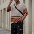 Summer New Woolen Short-sleeved T-shirt Knitwear Top For Men - Image 2