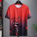 Gradient Half-length Sleeve Versatile Casual T-shirt - Image 5