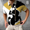 Shirts For Men Face Art Print Short Sleeve Tshirts Streetwear Mens - Image 5