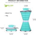 500ML Silicone Water Bottle Cup Foldable Leak Proof Portable Sports Travel Water Bottles For Outdoor Travel Gym Hiking Reuseable Kitchen Gadgets - Image 10