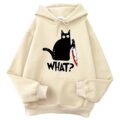 Killer Black Cat Killer Black Cat Surprised Hoodies Male - Image 2