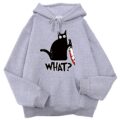Killer Black Cat Killer Black Cat Surprised Hoodies Male - Image 9